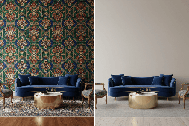 Wallpaper vs Paint — Which Is Right for Your Home? - Carta Noor