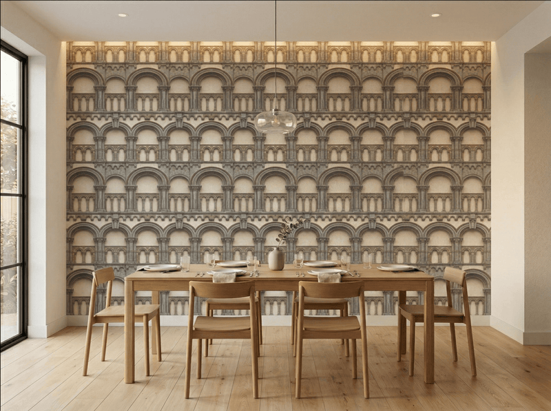 Romanesque Archway Architectural Luxury Wallpaper | Carta Noor - Carta Noor