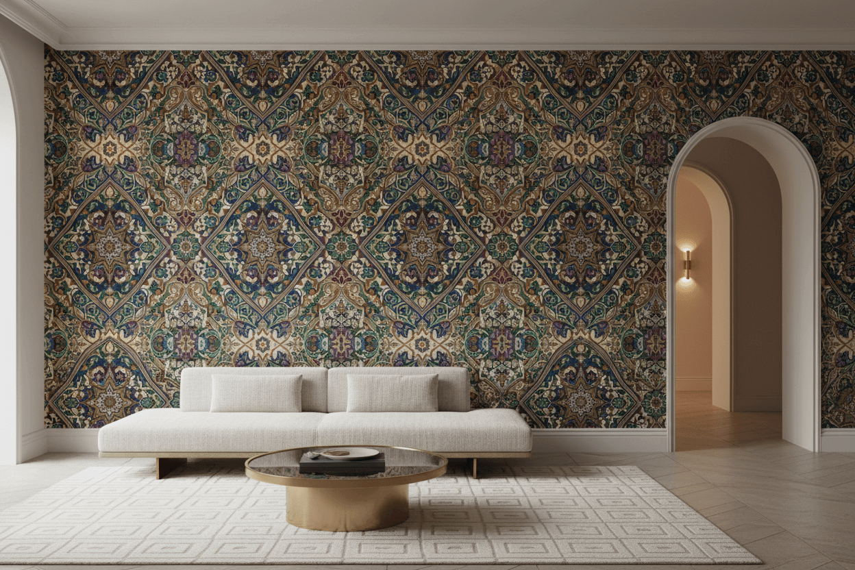 Arabesque Pattern Wallpaper — A History of Design & Interior Style - Carta Noor