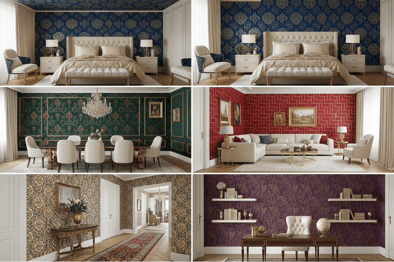 Statement Wallpaper — 5 Rooms That Are Completely Transformed - Carta Noor