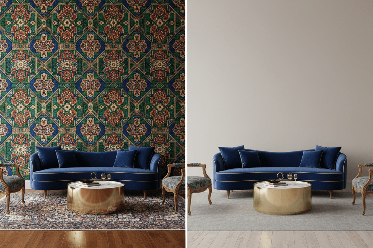 Wallpaper vs Paint — Which Is Right for Your Home? - Carta Noor