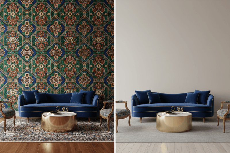 Wallpaper vs Paint — Which Is Right for Your Home? - Carta Noor