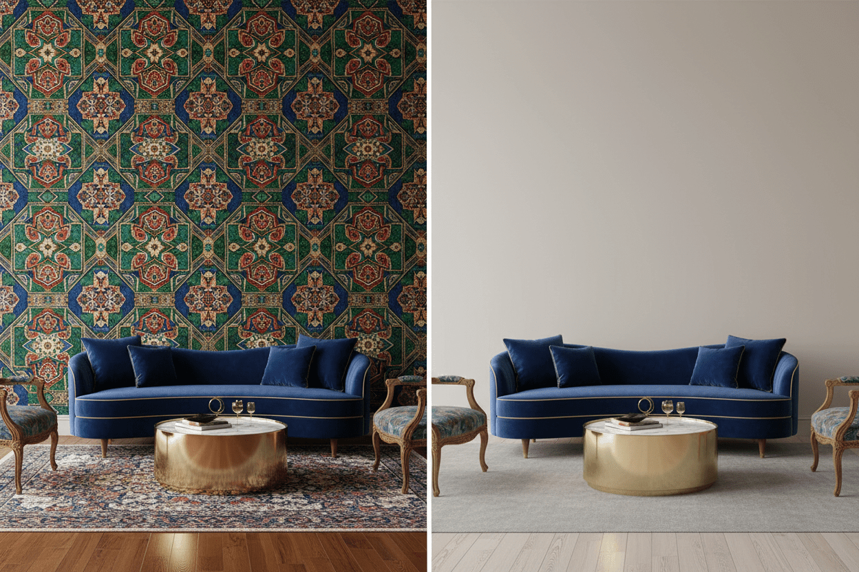Wallpaper vs Paint — Which Is Right for Your Home? - Carta Noor