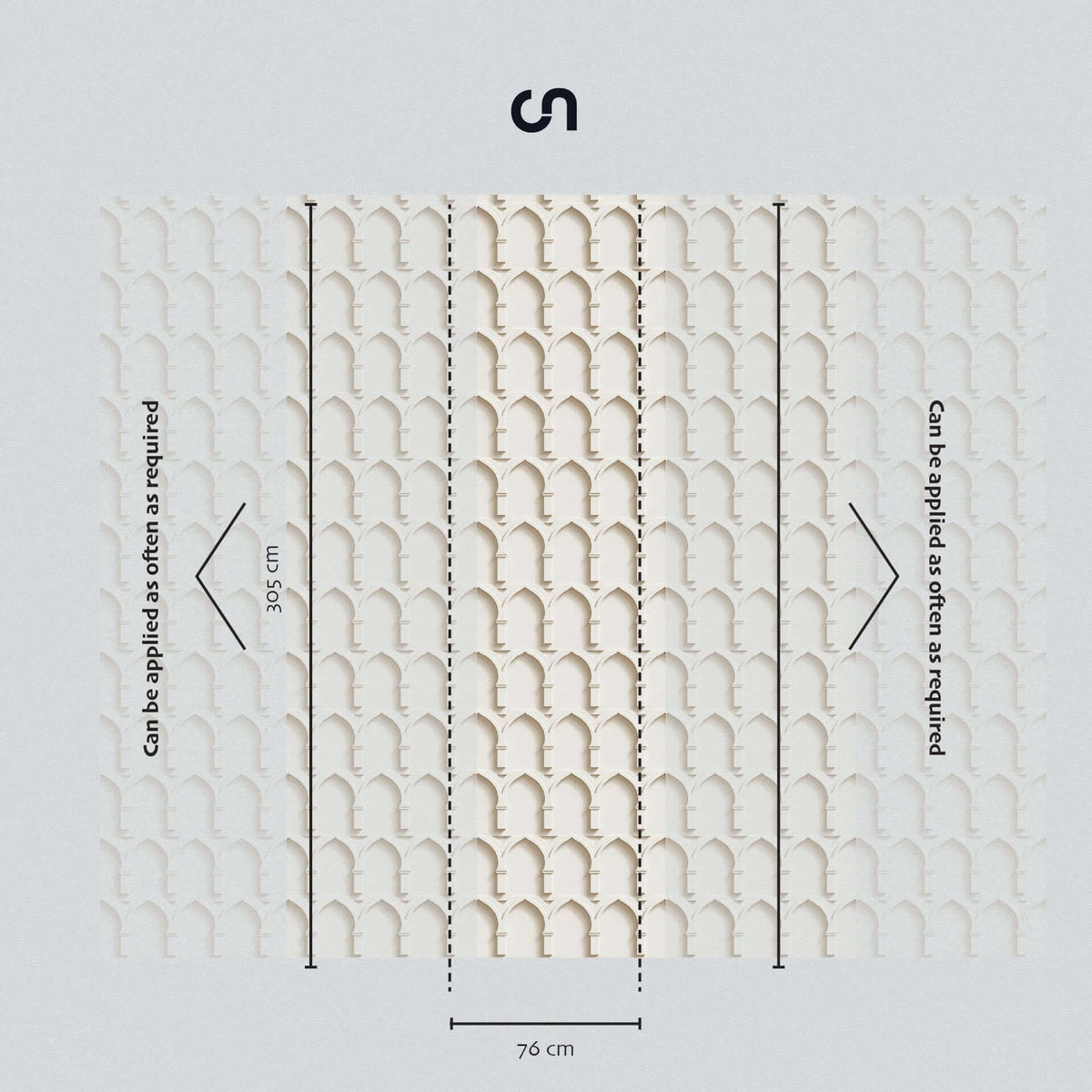 Riad Archway Wallpaper – Architectural Statements Collection | Carta Noor - Carta Noor