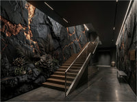 The Petrified Oasis- Fossilized Desert Mural