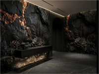 The Petrified Oasis- Fossilized Desert Mural