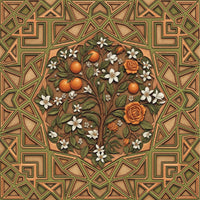 Andalusian Courtyard Wallpaper – Storyteller’s Garden Collection | Carta Noor - Carta Noor
