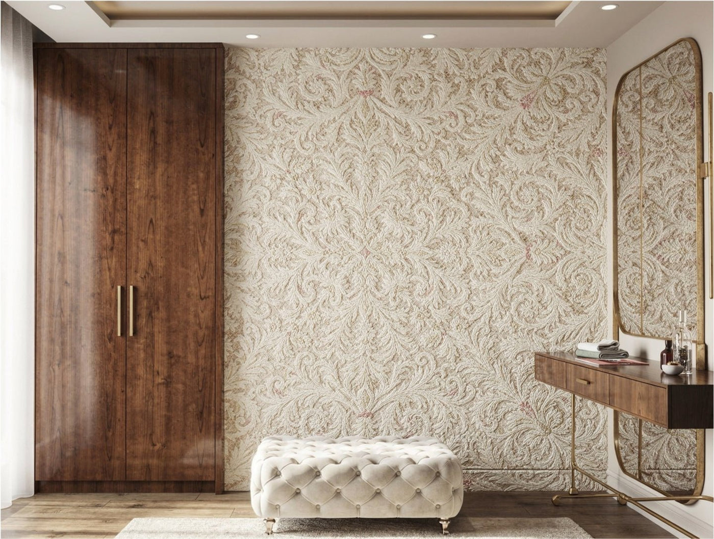 Damask of the Dunes Wallpaper - Carta Noor