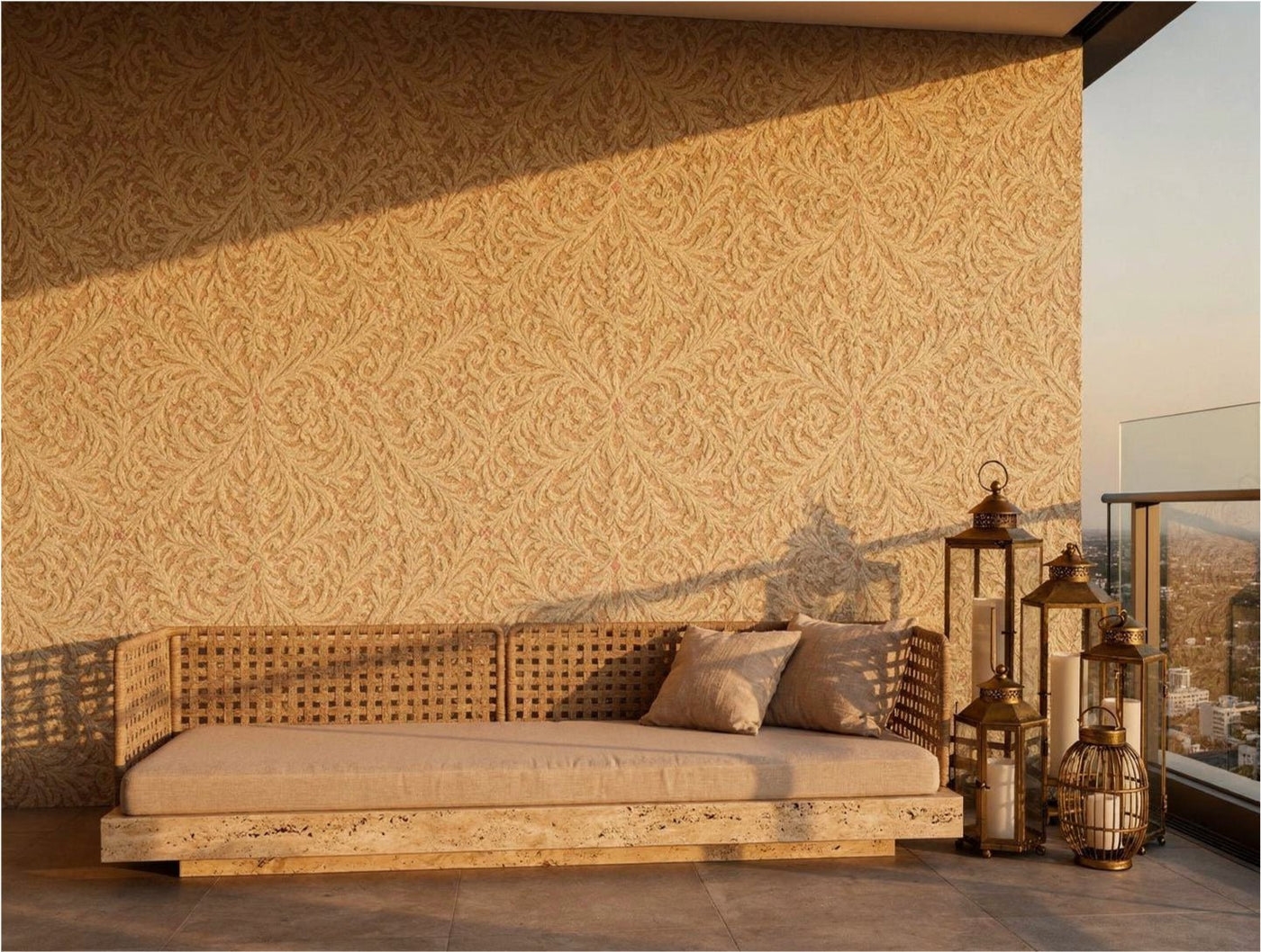 Damask of the Dunes Wallpaper - Carta Noor