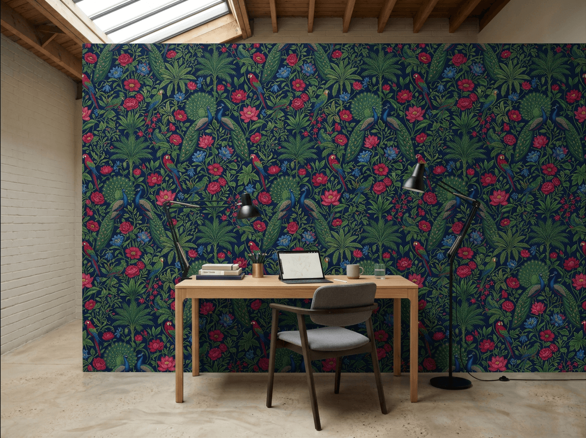 Mughal Jungle Exotic Garden Luxury Wallpaper | Carta Noor - Carta Noor