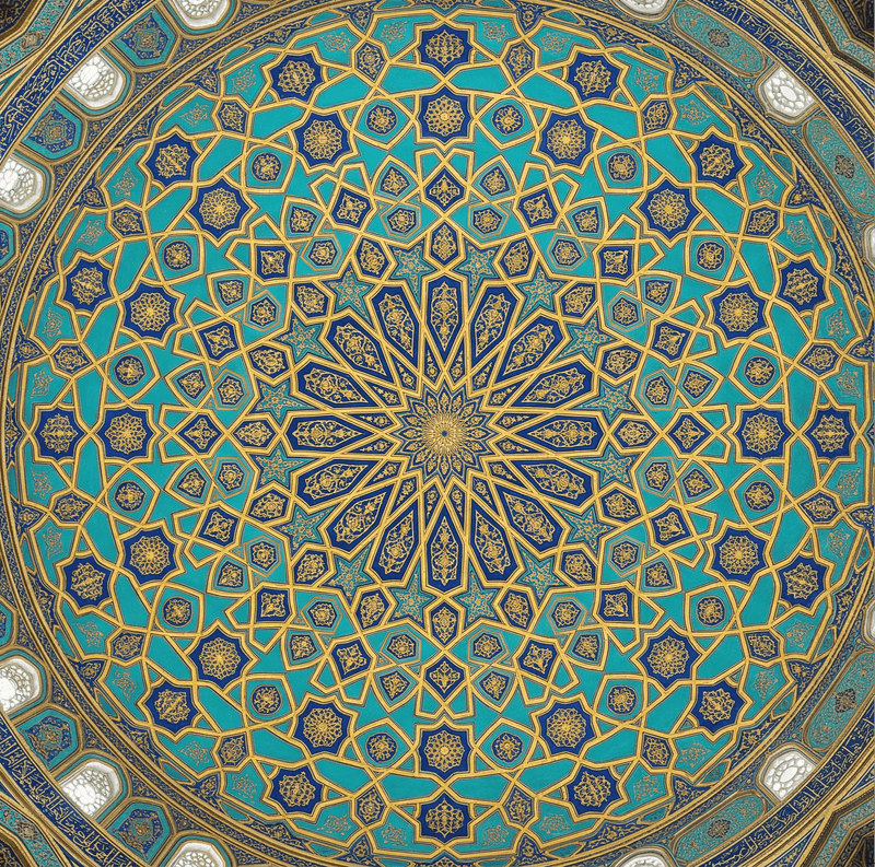 Ottoman Dome Radial Geometry Luxury Wallpaper | Carta Noor - Carta Noor