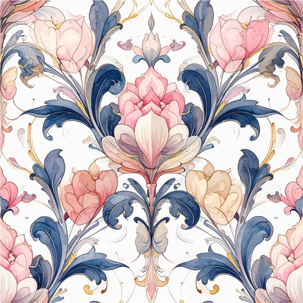 Ottoman Tulip Cascade | A Study of Pattern and Texture - Carta Noor