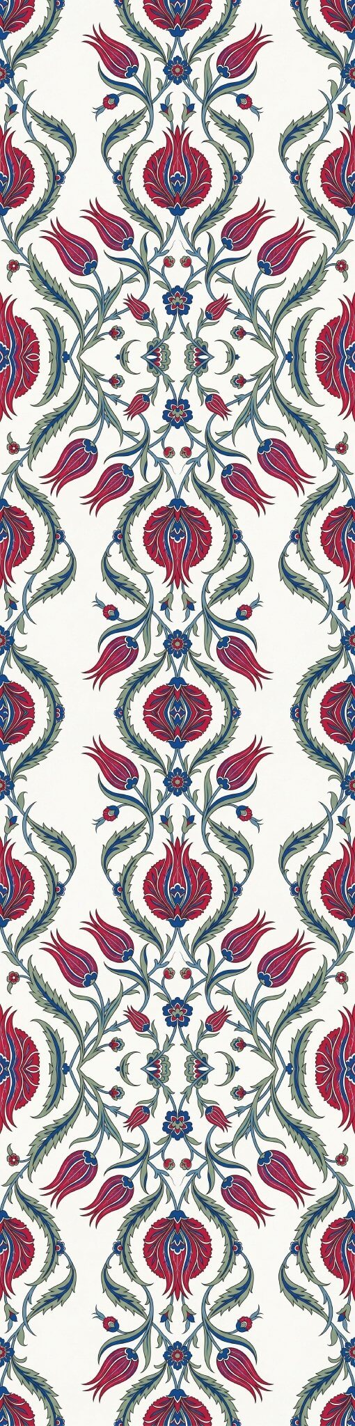 Ottoman Tulip Cascade Floral Luxury Wallpaper | Carta Noor - Carta Noor