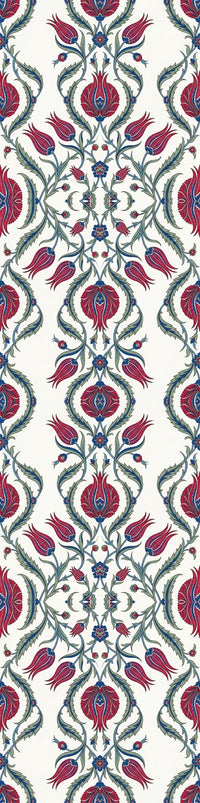 Ottoman Tulip Cascade Floral Luxury Wallpaper | Carta Noor - Carta Noor