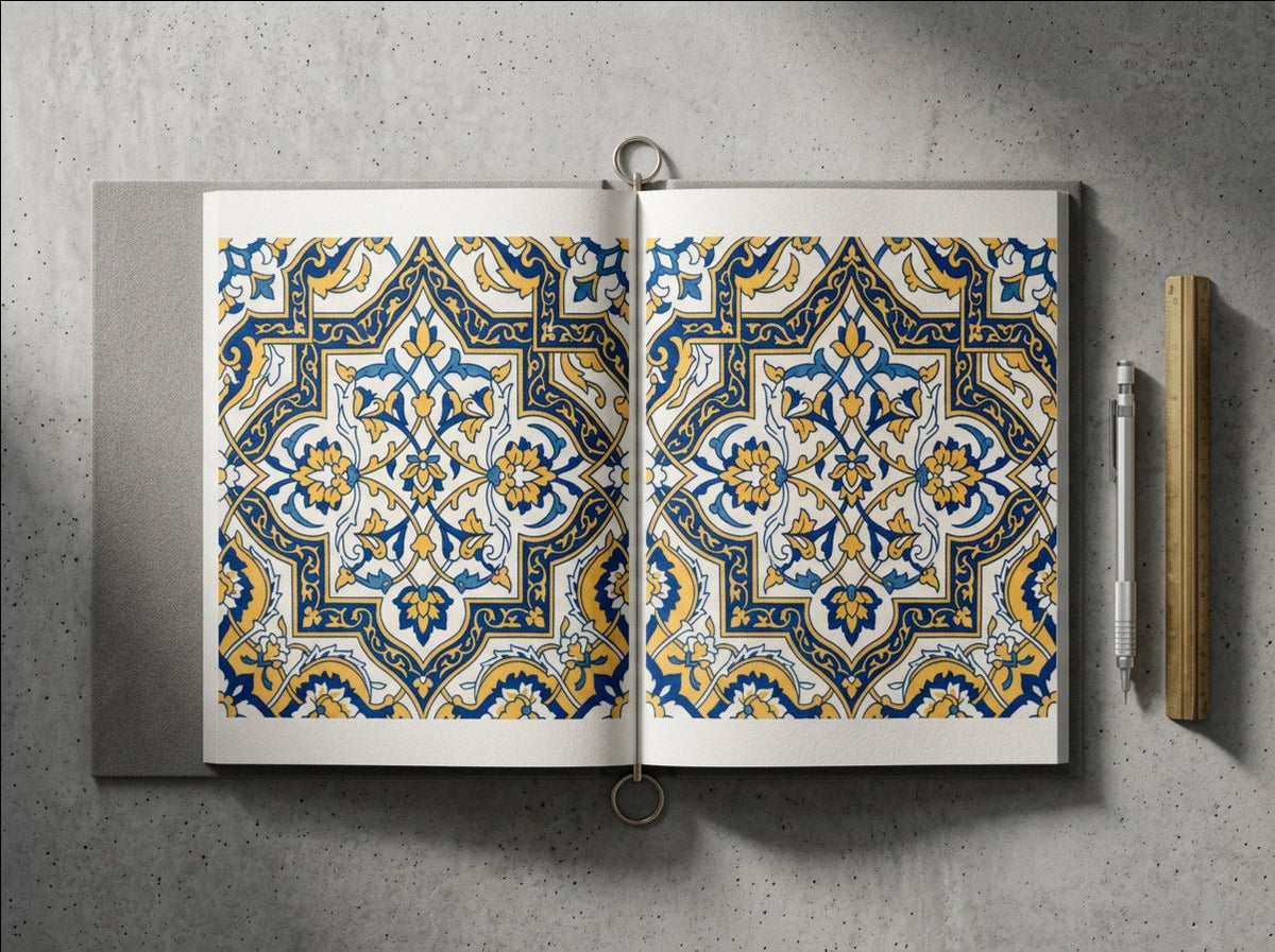 Paisley — Safavid Garden Lattice Wallpaper - Carta Noor