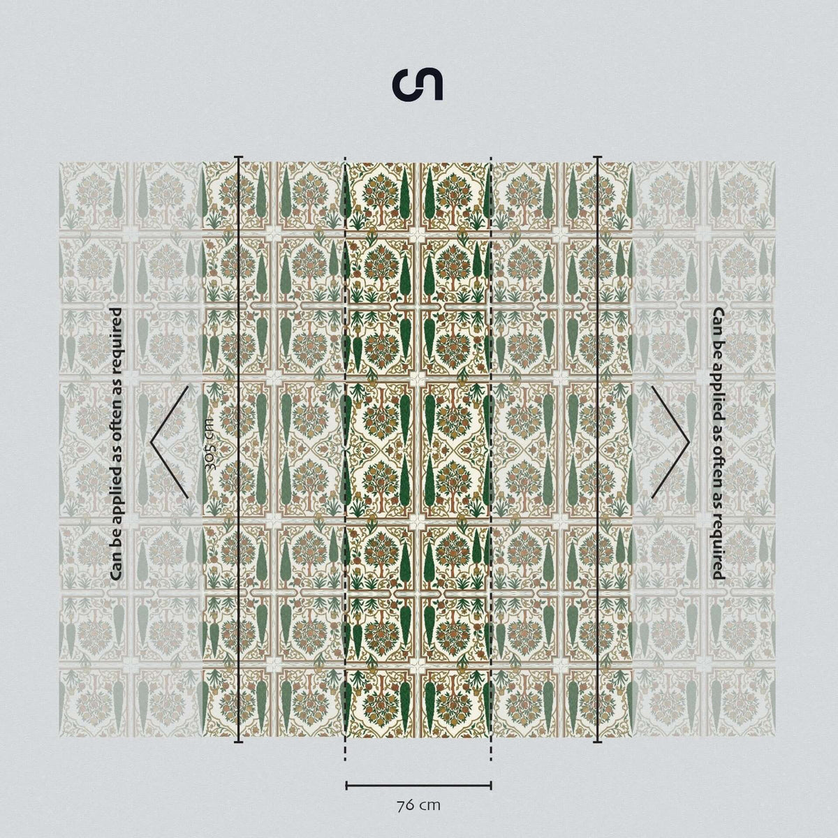 Persian Garden Tapestry Luxury Scenic Wallpaper | Carta Noor - Carta Noor