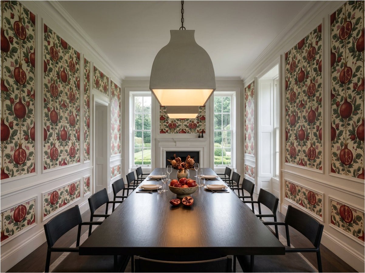 Pomegranate Dreams — Persian Garden Wallpaper - Carta Noor