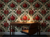 Pomegranate Dreams — Persian Garden Wallpaper - Carta Noor