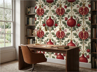Pomegranate Dreams — Persian Garden Wallpaper - Carta Noor