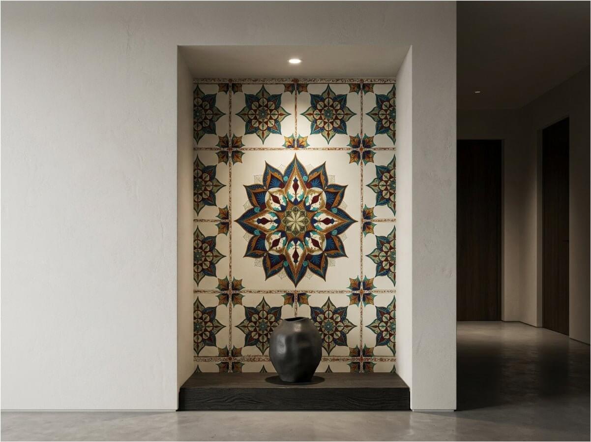 The Artisanal Zellige — Hand-Cut Ceramic Mural - Carta Noor