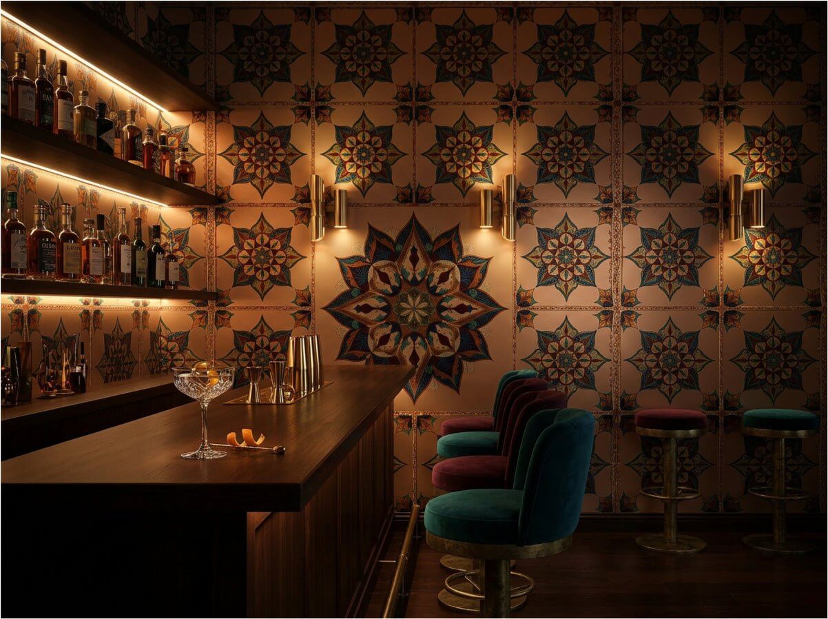 The Artisanal Zellige — Hand-Cut Ceramic Mural - Carta Noor