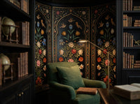 The Inlaid Garden — Mughal Pietra Dura Arch Wallpaper - Carta Noor