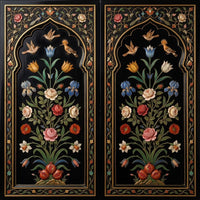 The Inlaid Garden — Mughal Pietra Dura Arch Wallpaper - Carta Noor