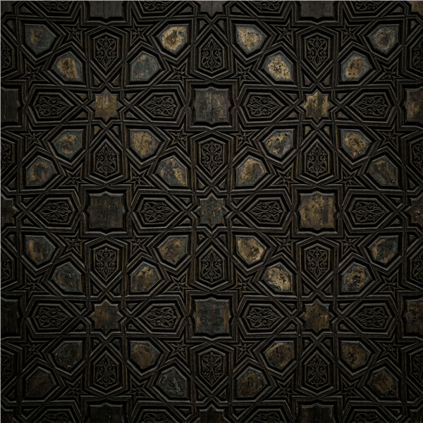 The Mamluk Shadow - Carved Geometric Mural - Carta Noor