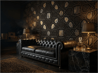 The Mamluk Shadow - Carved Geometric Mural - Carta Noor