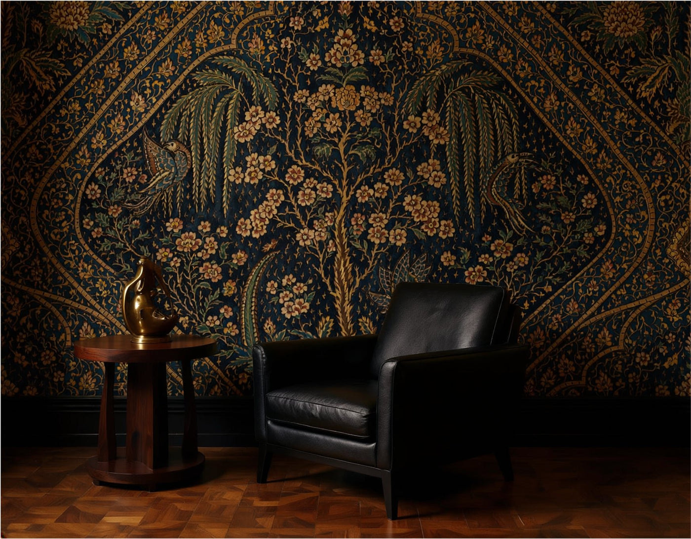 Persian Garden Tapestry luxury scenic wallpaper — immersive garden landscape drawn from Persian paradise garden tradition, custom sized, EU printed