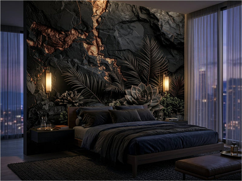 The Petrified Oasis - Fossilized Desert Mural - Carta Noor