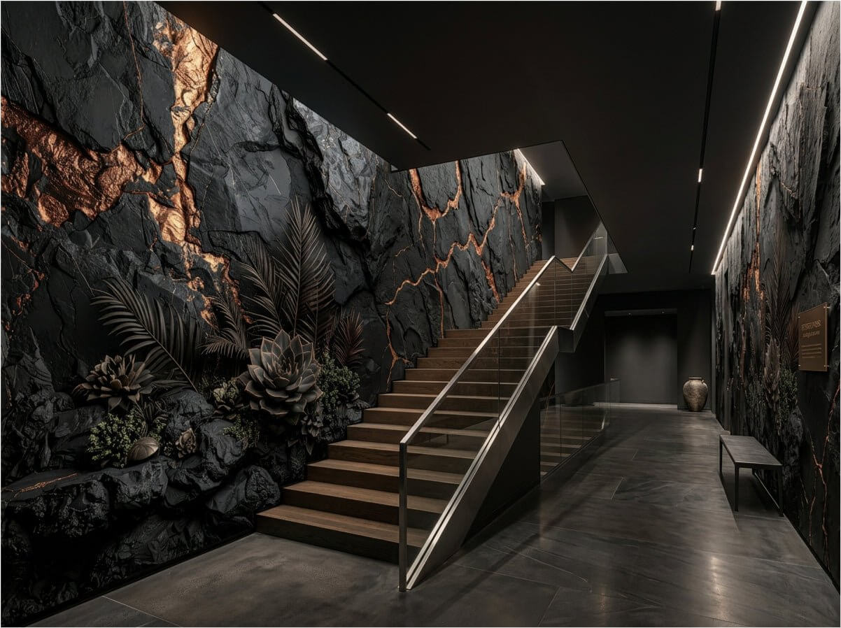 The Petrified Oasis - Fossilized Desert Mural - Carta Noor