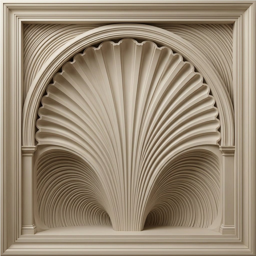 The Riad Archway — Architectural Trompe L’Œil Mural - Carta Noor