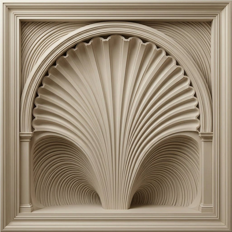 The Riad Archway — Architectural Trompe L’Œil Mural - Carta Noor
