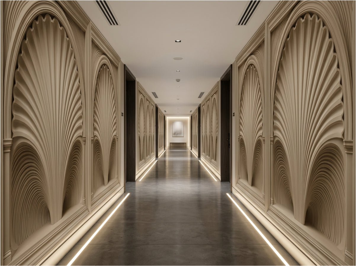 The Riad Archway — Architectural Trompe L’Œil Mural - Carta Noor
