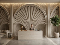 The Riad Archway — Architectural Trompe L’Œil Mural - Carta Noor