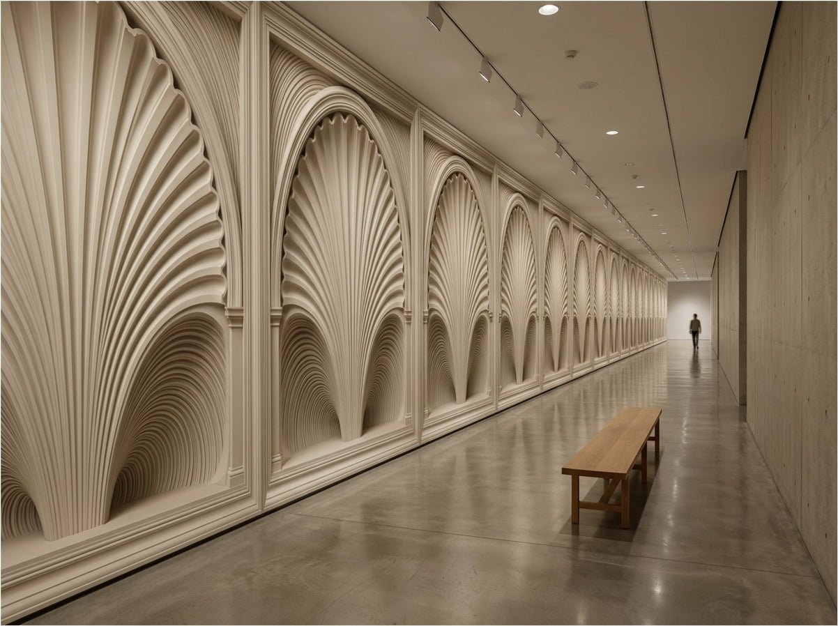 The Riad Archway — Architectural Trompe L’Œil Mural - Carta Noor
