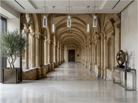 The Romanesque Archway — Architectural Mural - Carta Noor