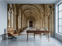 The Romanesque Archway — Architectural Mural - Carta Noor